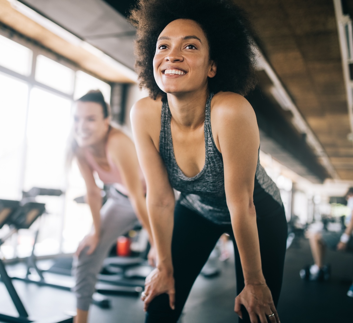 Client during a 12-week program session