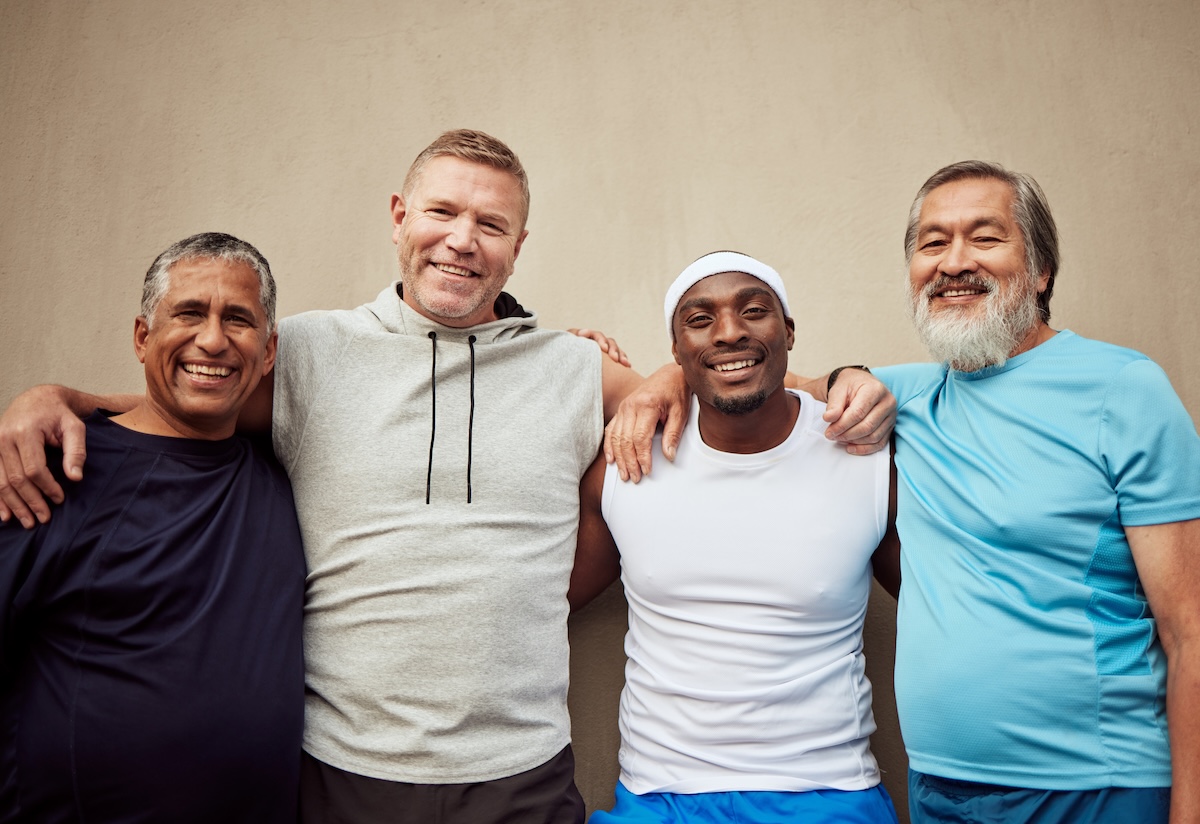 Small group training client during a session