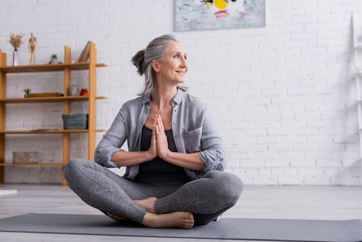 Adult living with consistent healthy habits