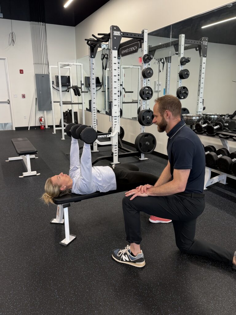 1:1 personal training session at Peak Performance