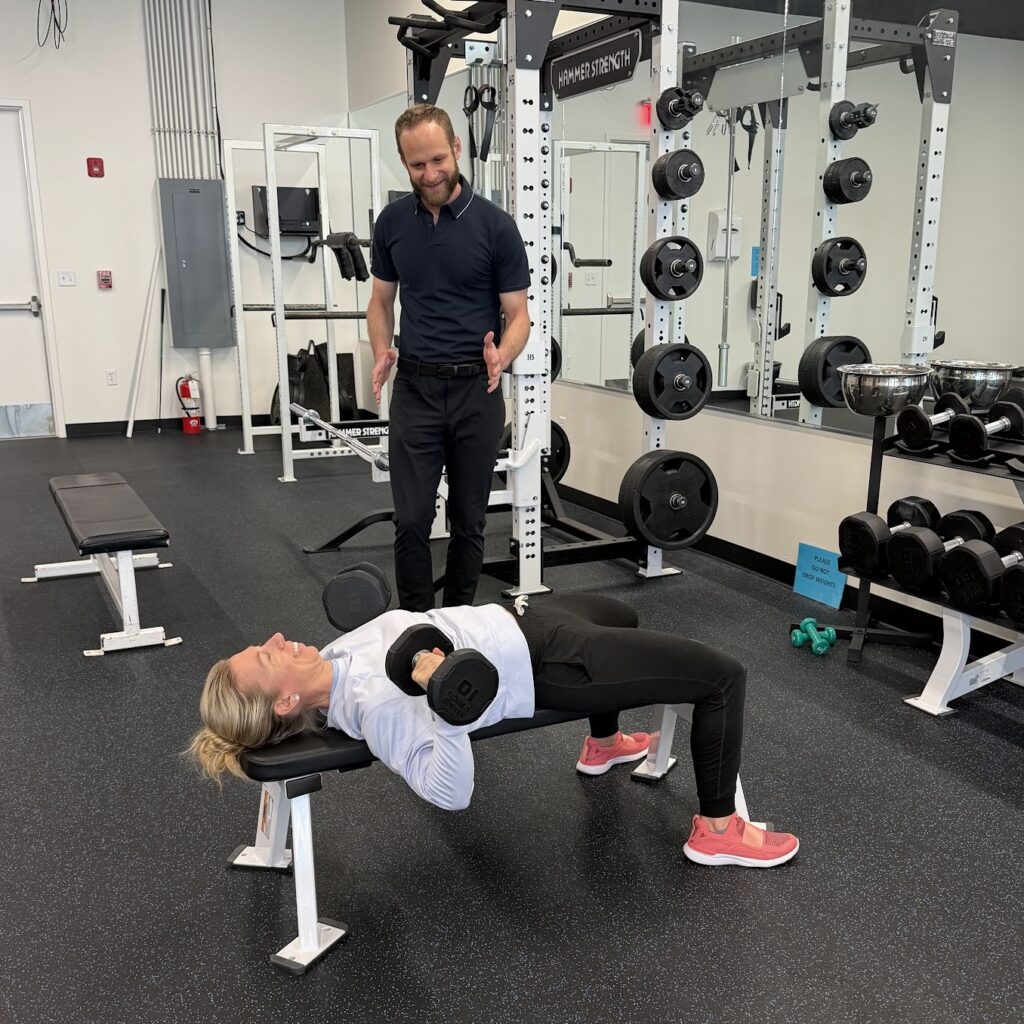 Coach Araza training space in Wilmington, Delaware